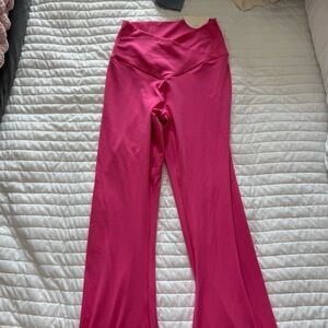 Aerie Hot Pink Flare Leggings
